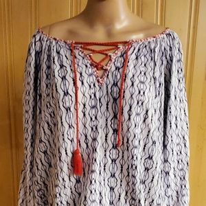 Bohemian long sleeve top by L.O.G.G for H&M